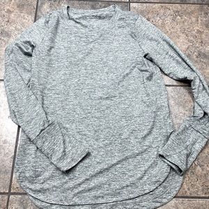 Athleta Gray Long Sleeve Stretch Tshirt Sz Small